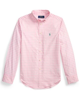 Boys' 8-20 Plaid Poplin Long-Sleeve Shirt