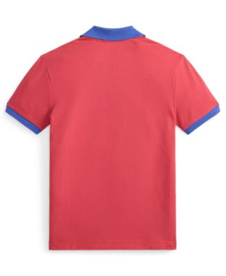 Boys' 8-20 Stretch Cotton Mesh Polo Shirt