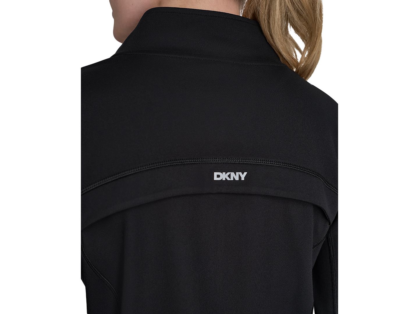 Женская куртка DKNY Sport Balance Compression Full-Zip, цвет: Чёрный — фото 6
