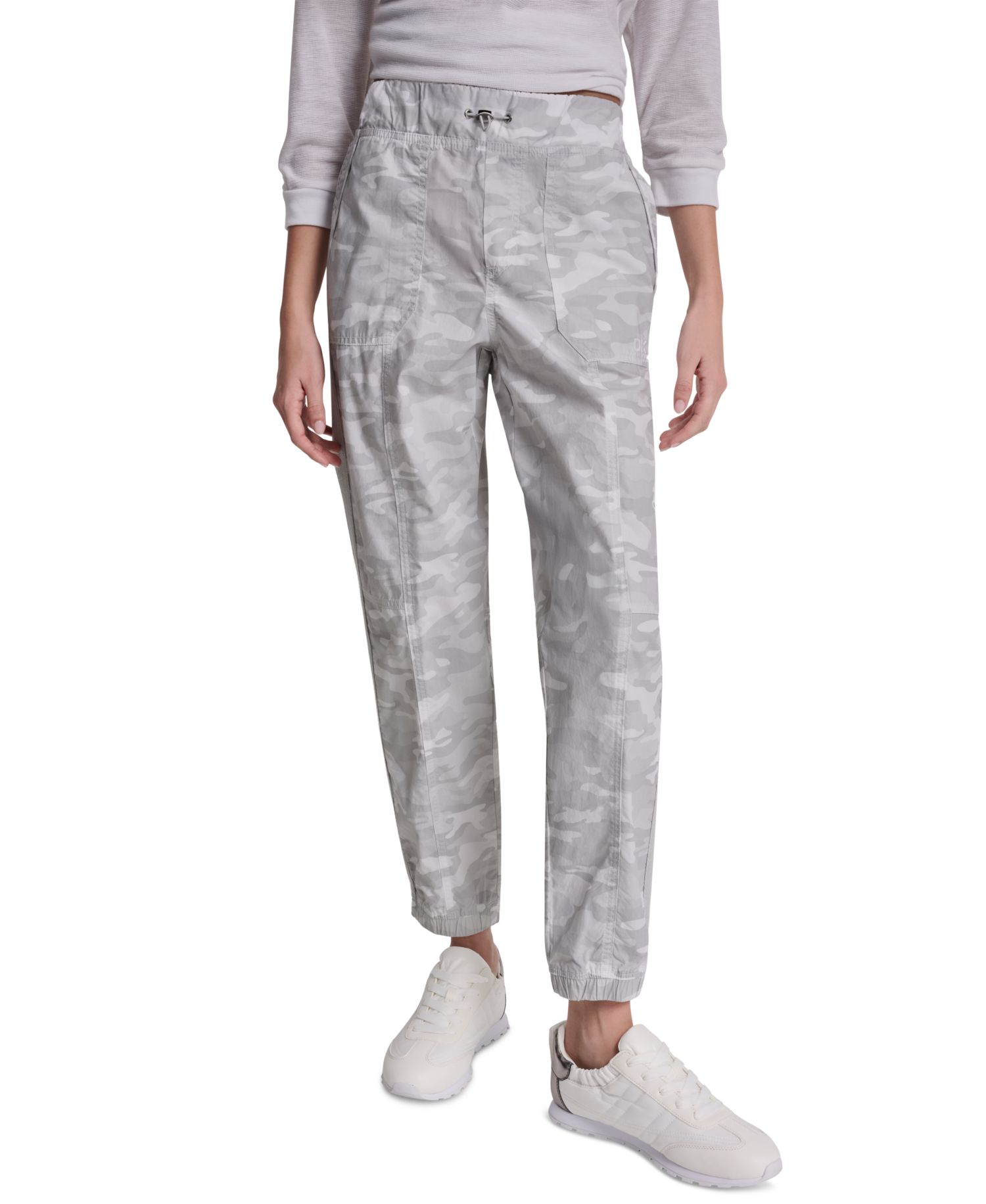 Women's High-Rise Cotton Poplin Bungee Joggers