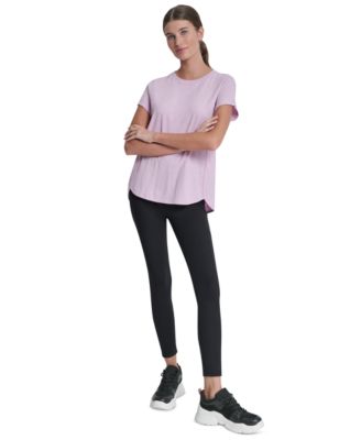 Women's Crew Neck Roll-Sleeve Top