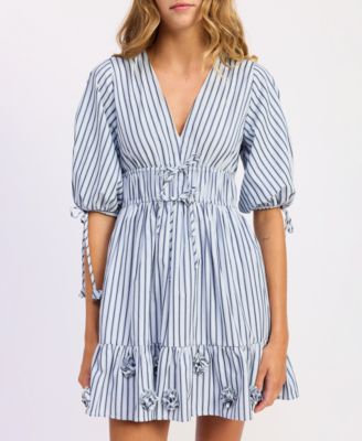 Women's Clara V-Neck Short-Sleeve Dress