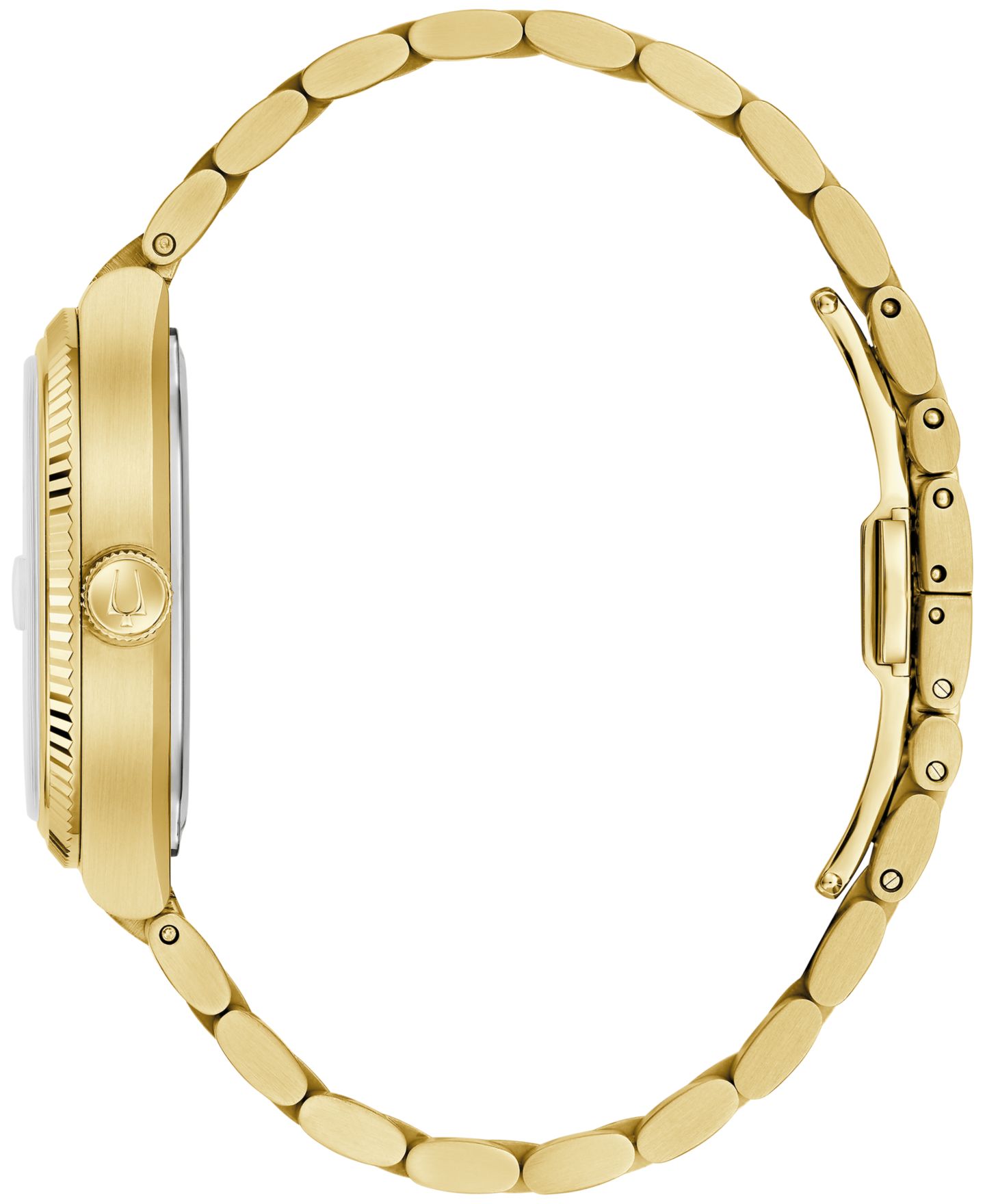 Мужские часы Bulova Classic Super Seville Gold-Tone Stainless Steel Bracelet Watch 37.5mm — фото 2