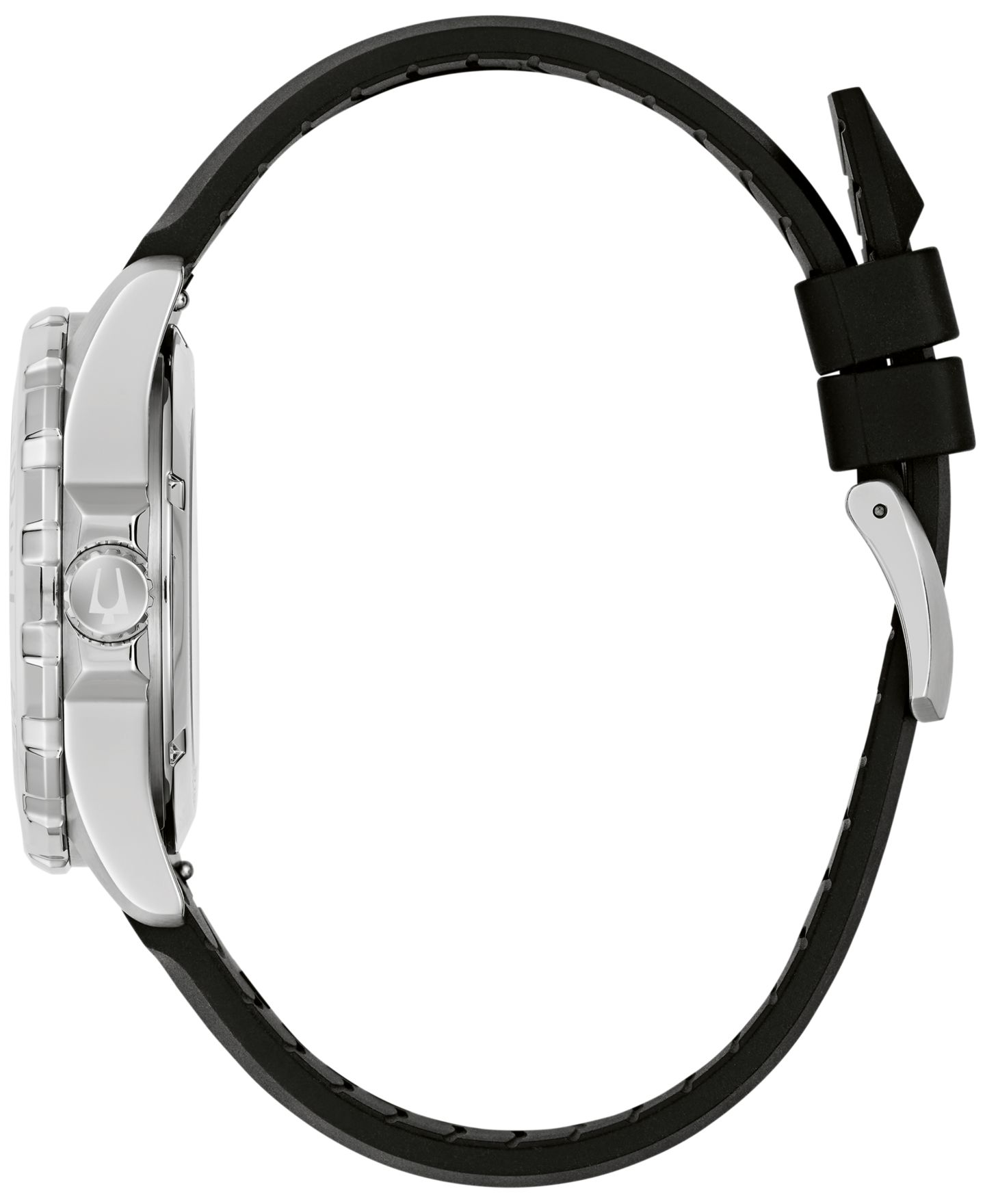 Мужские часы Bulova Marine Star Series B Automatic Black Silicone Rubber Watch 45mm — фото 2