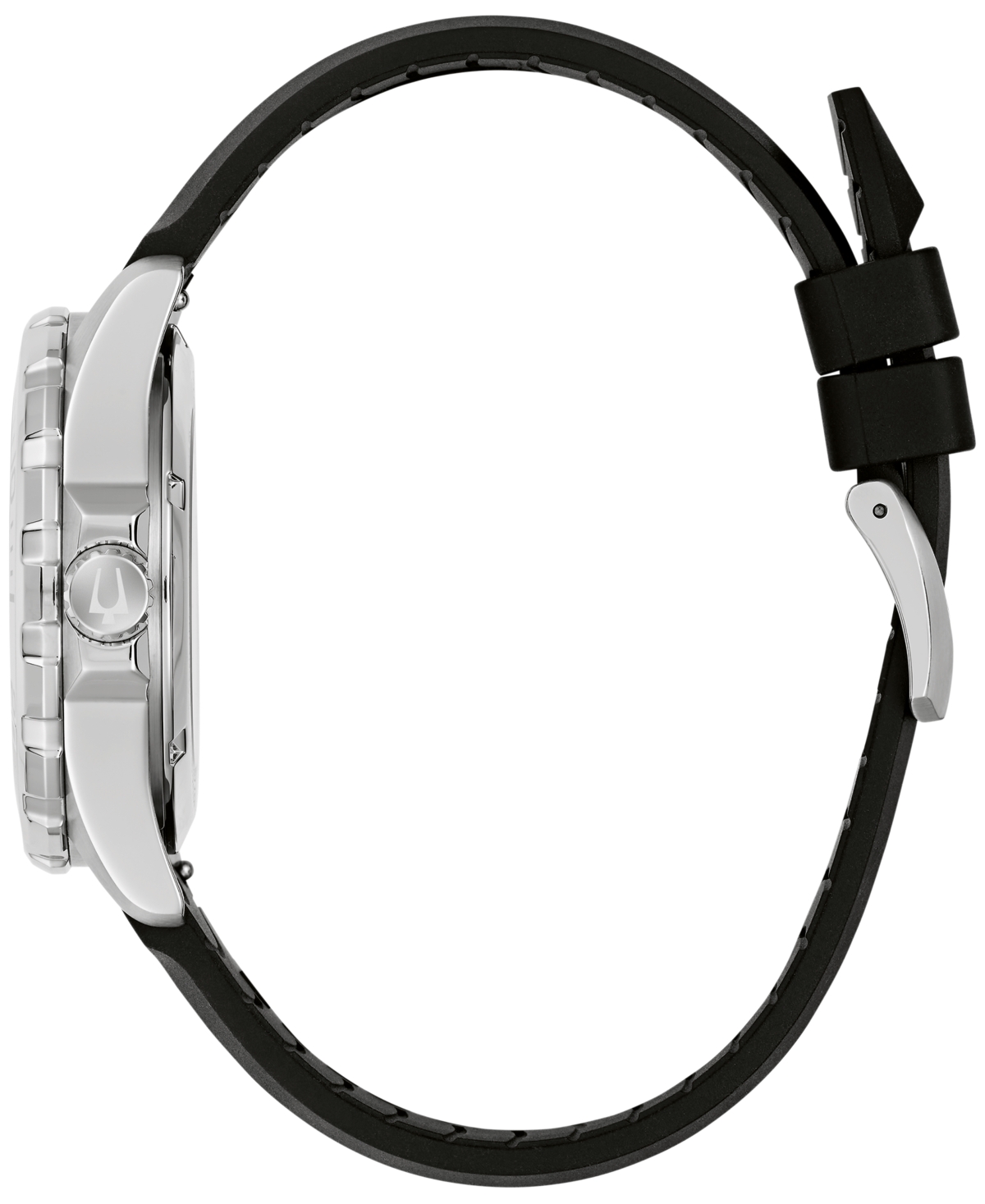 Bulova Men's Marine Star Series B Automatic Black Silicone Rubber Watch 45mm