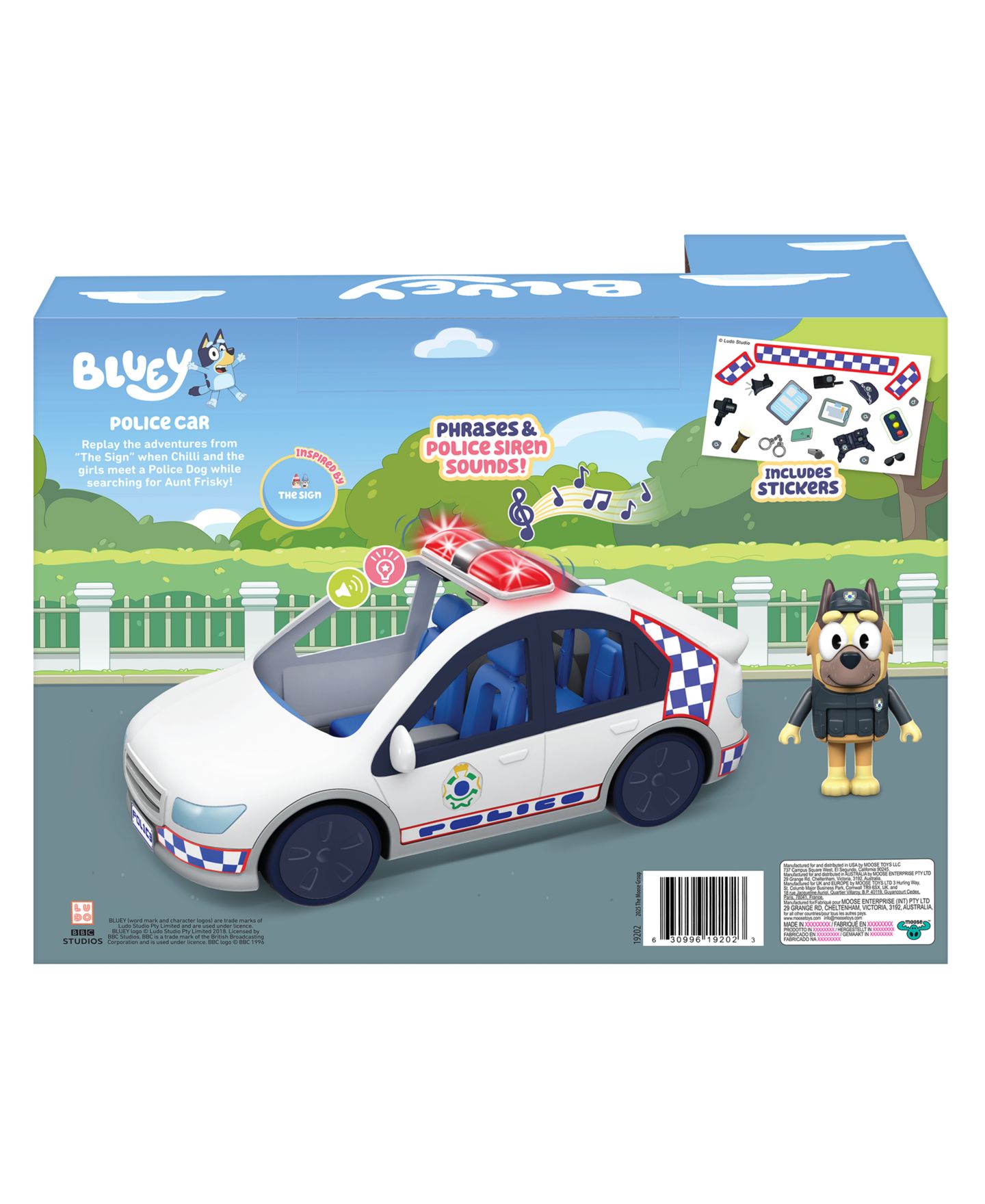Детские фигурки Bluey Police Car with Police Man S14 — фото 3
