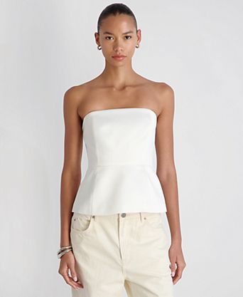 Women's York Satin in Christa Fleur Strapless Top
