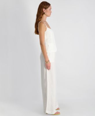 Women's Cooper Linen Tailored V-Neck Cami Top