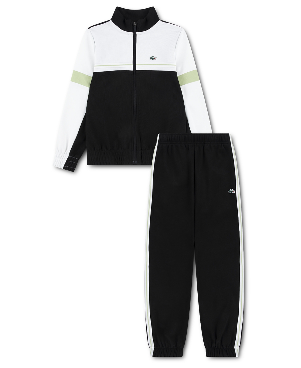Lacoste Boys' 10-16 Sport Long-Sleeve Jacket and Pants, 2-Piece Set
