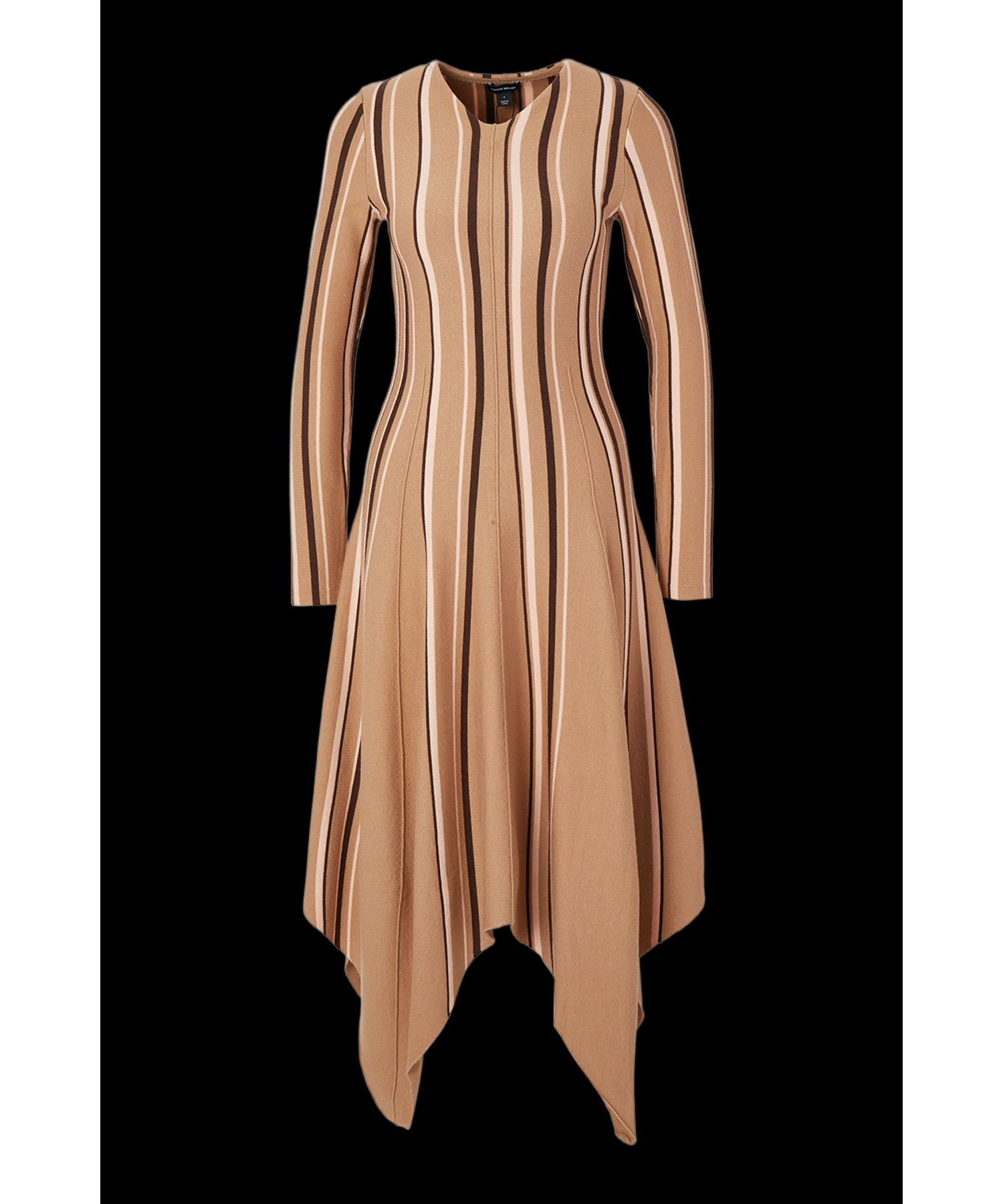 Women's Asymmetric Hem Knit Midi Dress