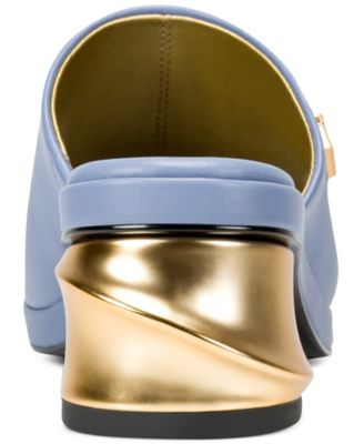 Women's Tinley Leather Peep Toe Mules