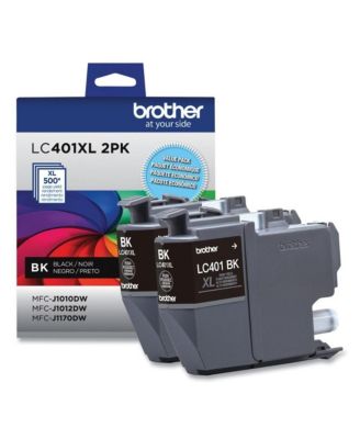 LC401XL2PKS 500 Page-Yield High-Yield Ink - Black (2/Pack