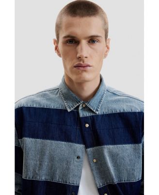 Men's Striped denim shirt