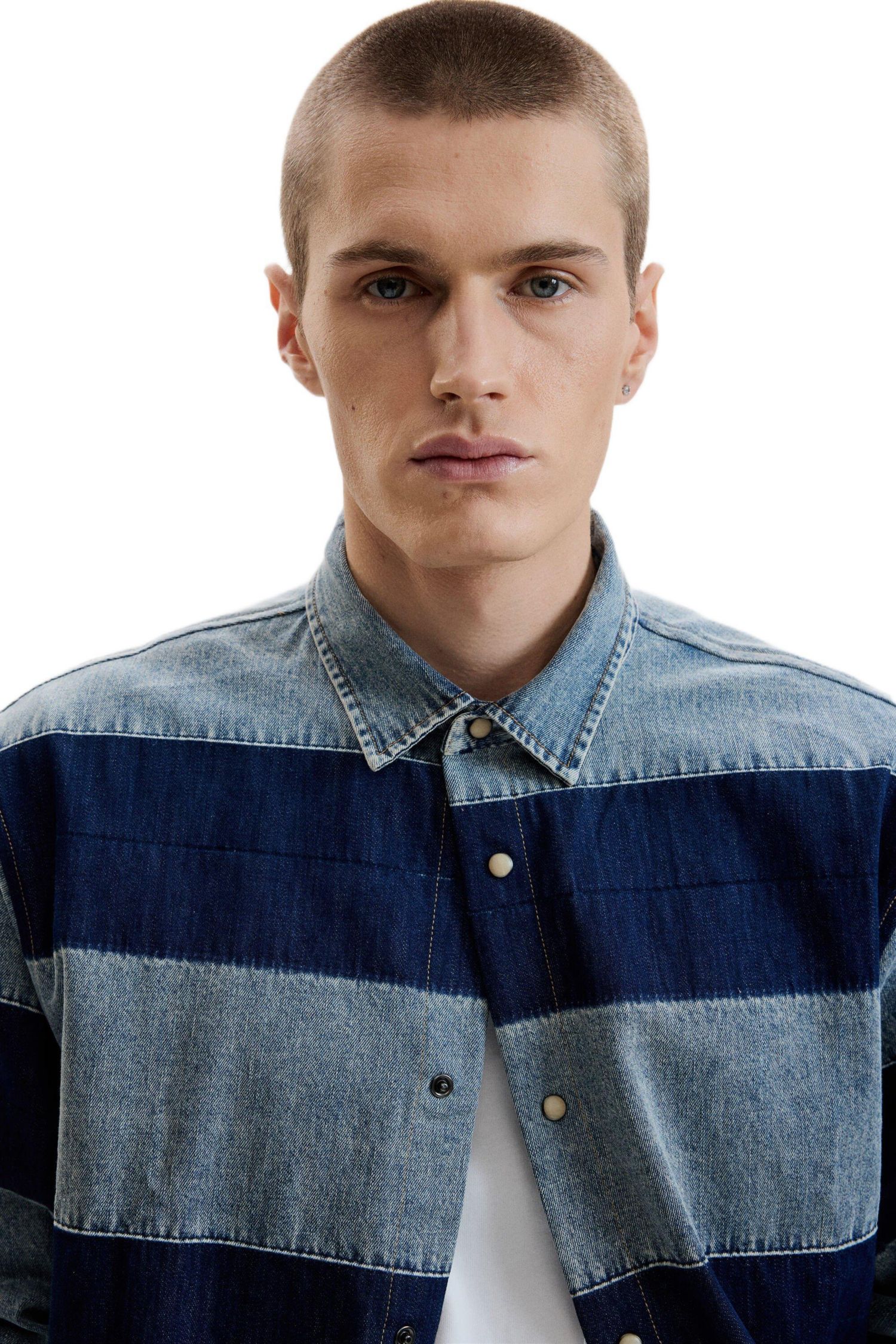 Men's Striped denim shirt