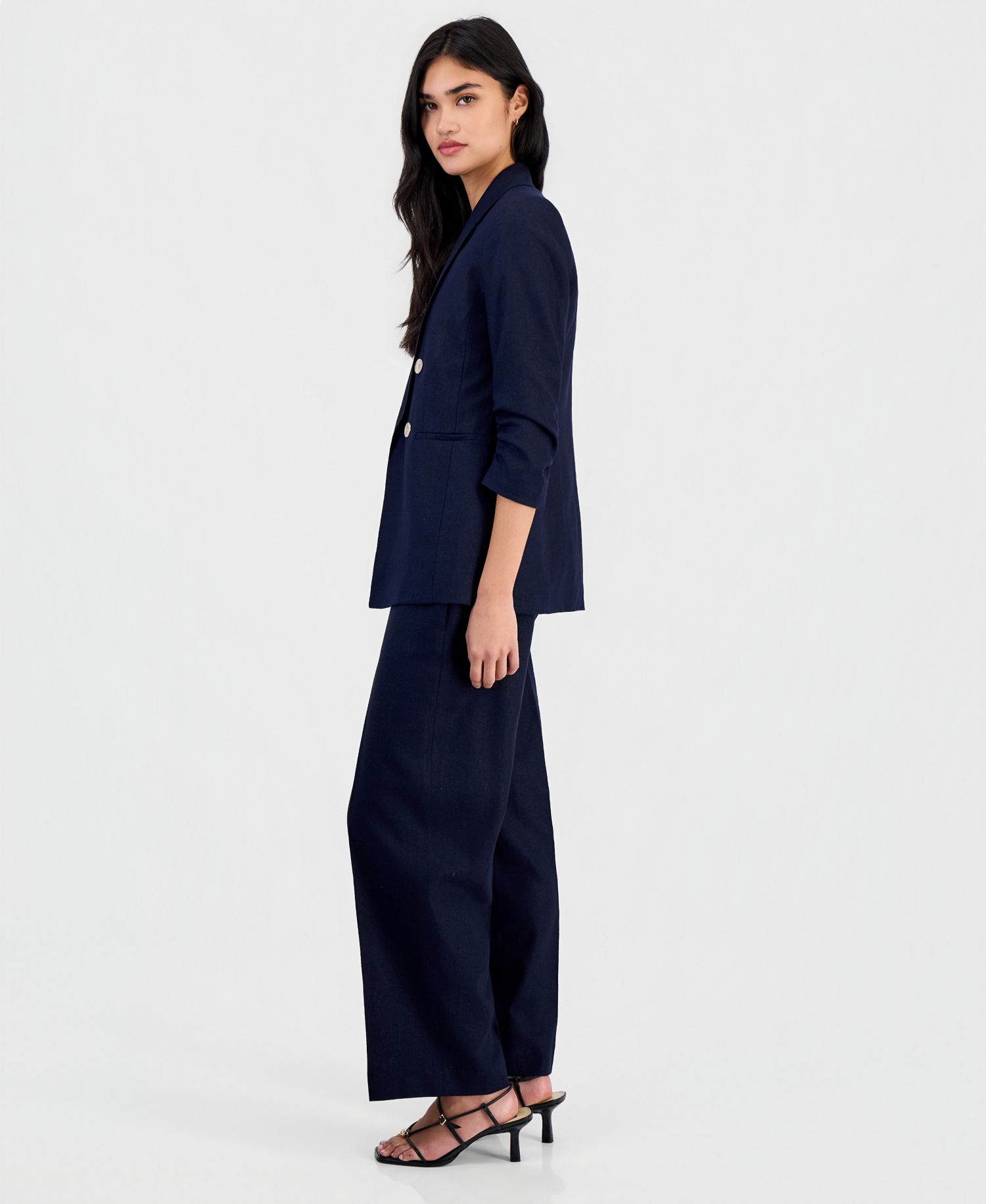 Women's Pull-On Linen-Blend Pants