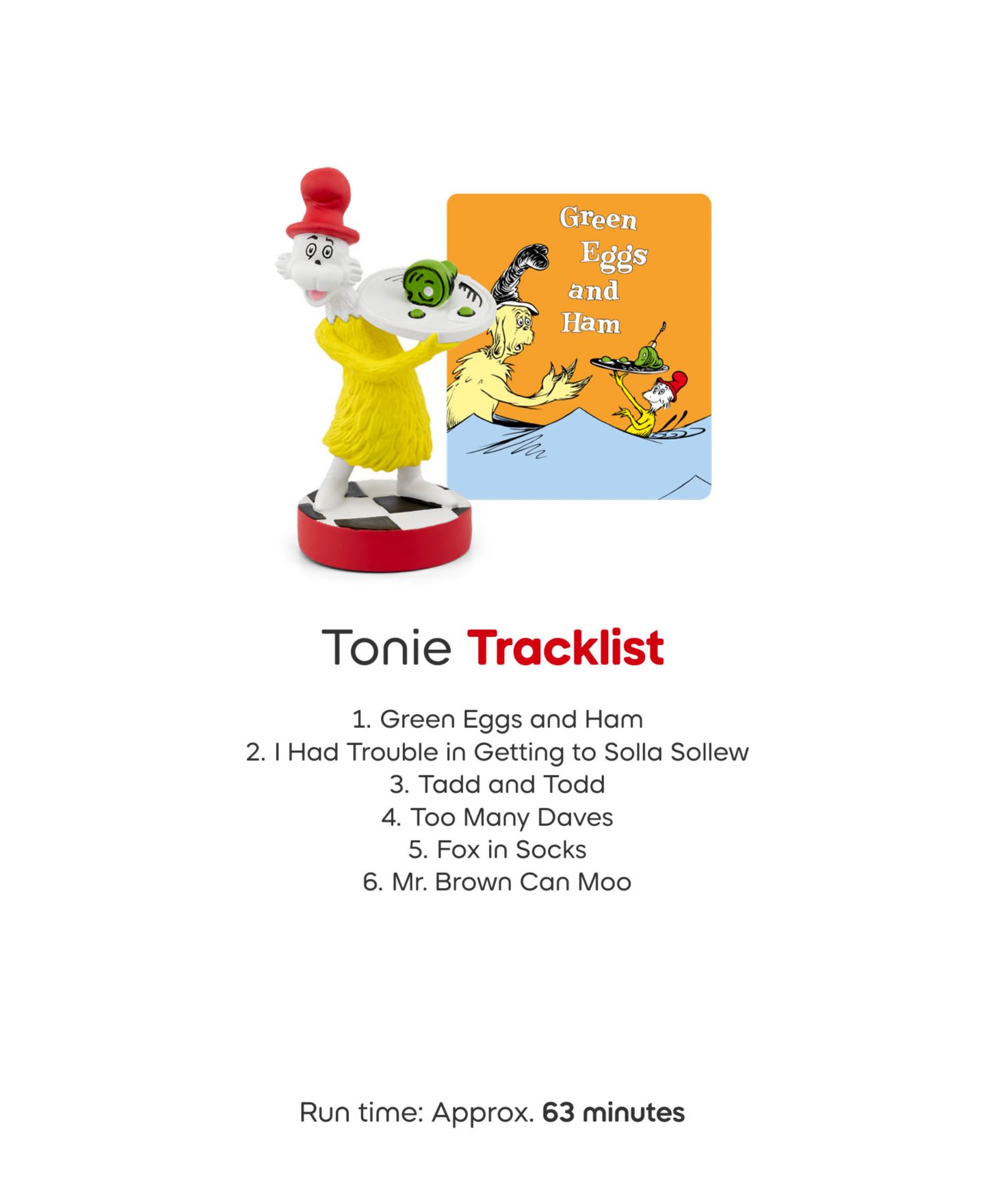 Детские фигурки Tonies Dr. Seuss 4-Pack Audio Figurine Toys — фото 6