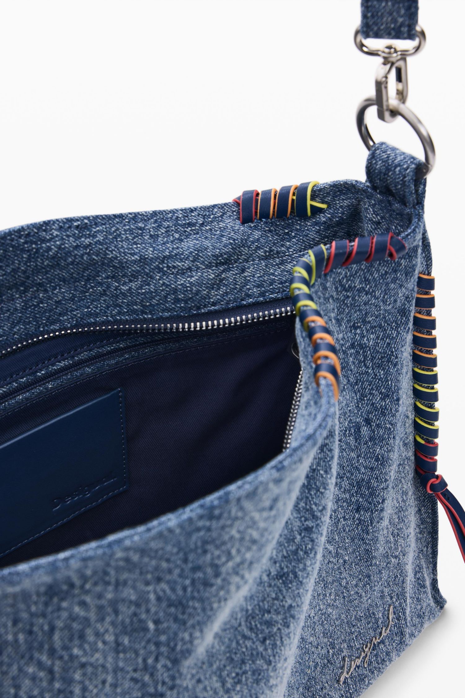 Women's Big denim heart bag