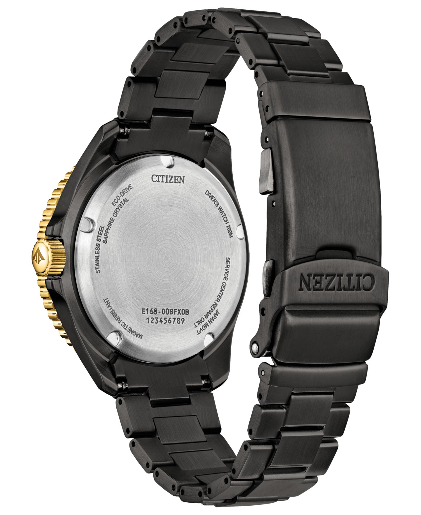 Мужские часы Citizen Promaster Dive Light in Black, 40.6мм — фото 5