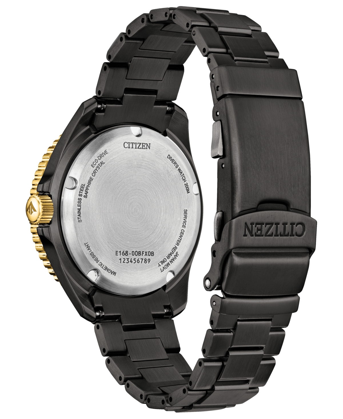 Citizen Men's Special Edition Promaster Dive "Light in Black" 3 Gray Stainless Steel Bracelet Watch, 40.6mm