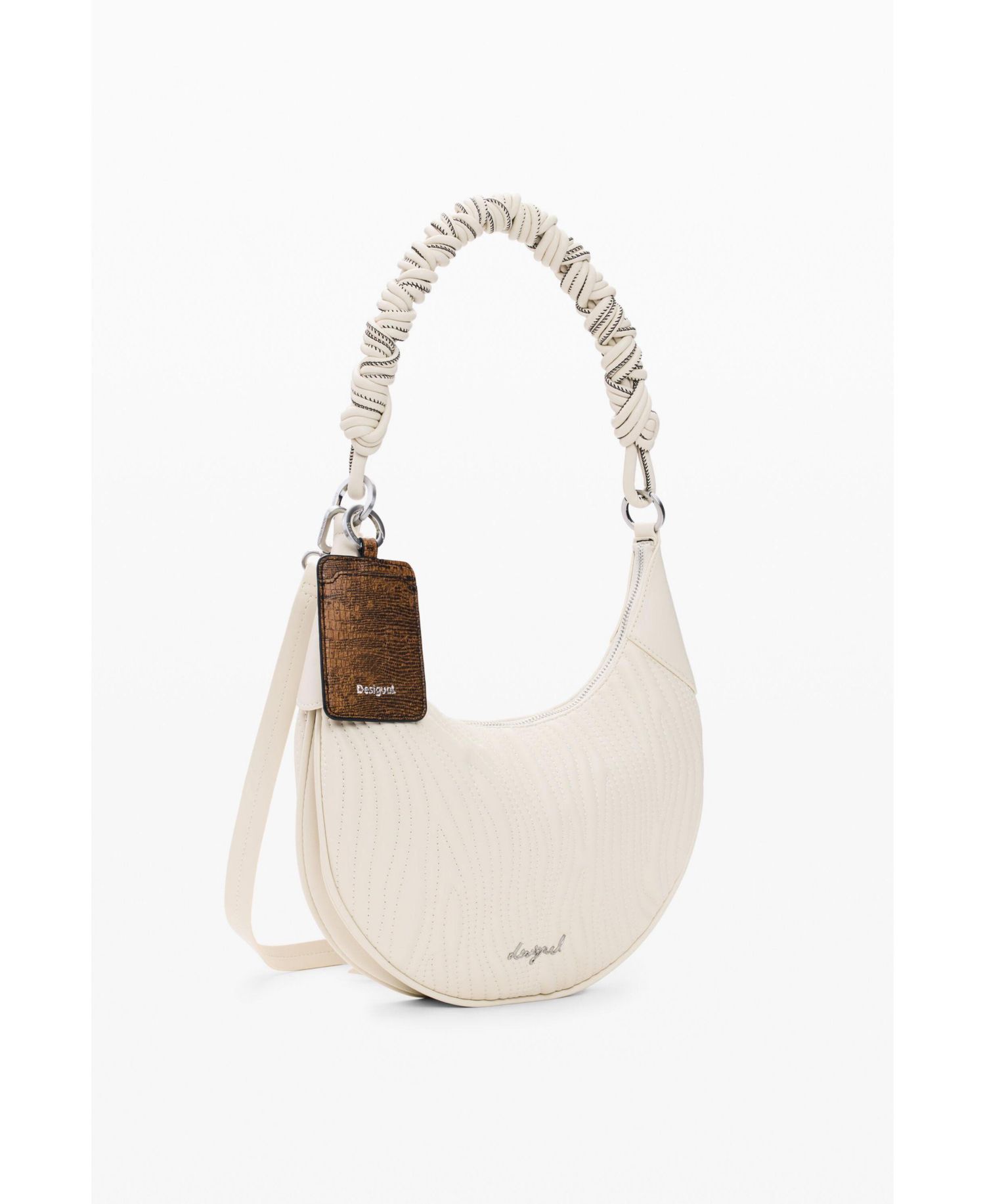 Women's Medium oval bag with embossing