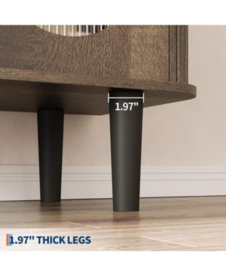 47" Buffet Cabinet, Coffee Bar Cabinet with 2 Doors and 3 Drawers, Buffet Table with Adjustable Shelves for Dining Room, Living Room