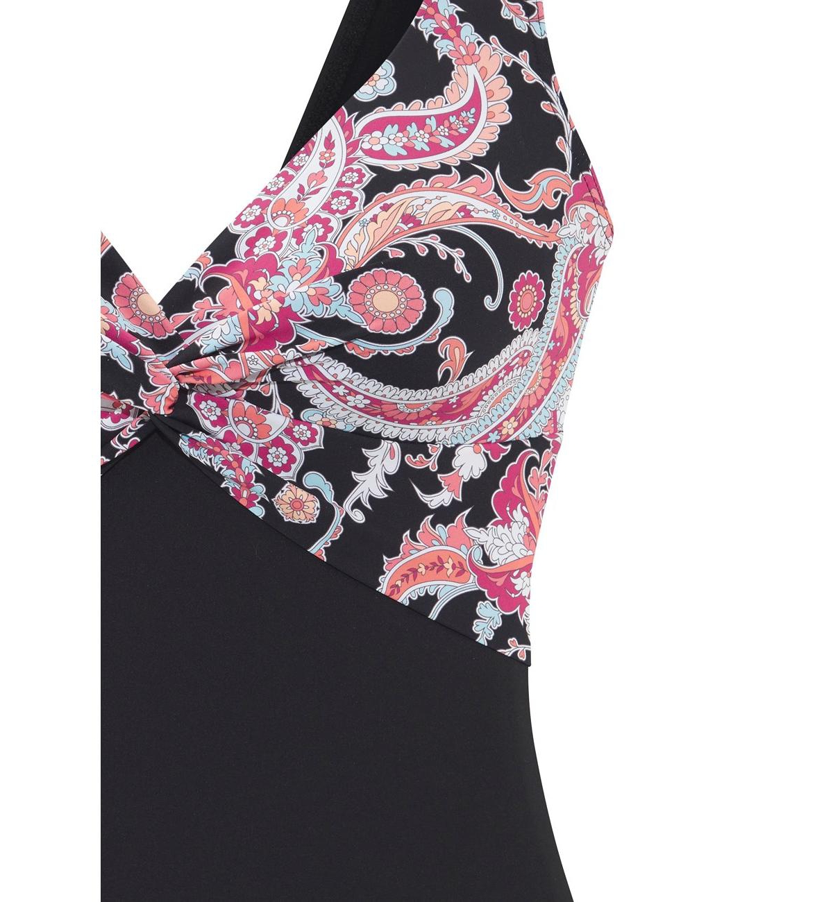 Lascana Women's Twist Front One Piece Swimsuit