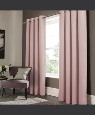 RT Designer Collection Anchorage Blackout Grommet Luxurious Modern Design Curtain Panel 54" x 95" Blush