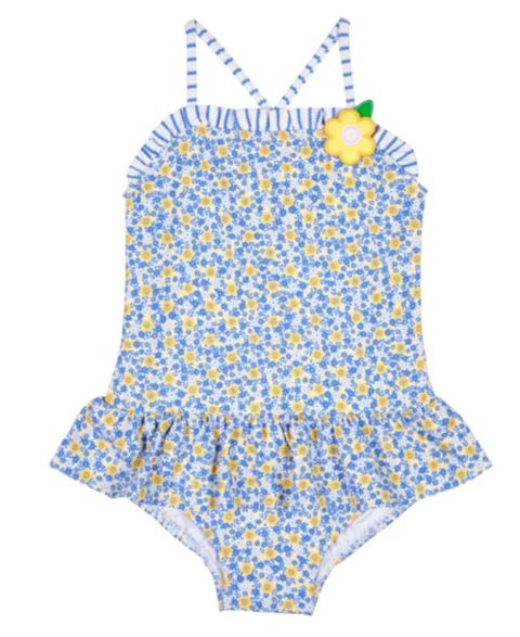 Купальники Florence Eiseman Little Girls Floral Skirted Swimsuit with Flower