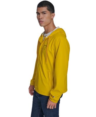 Men's Rubberized Hooded Rain Jacket