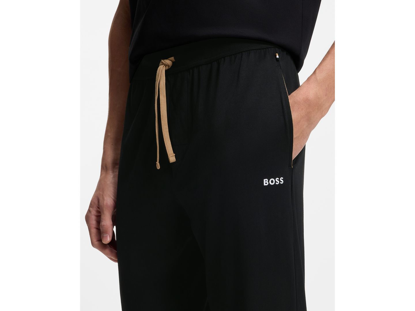 Мужские брюки Hugo Boss Mix & Match Mid-Rise, цвет: Чёрный — фото 3
