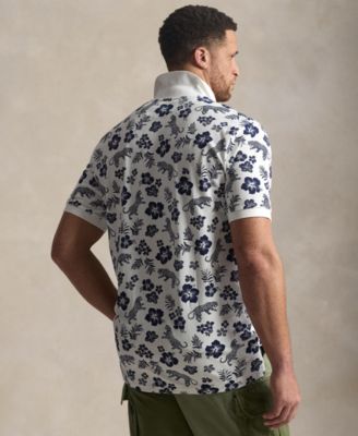 Men's Big & Tall Tropical Print Polo Shirt