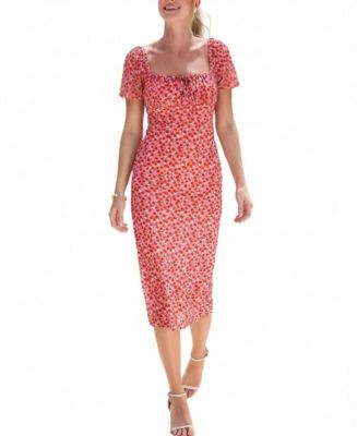 Women's Midtown Floral Midi Beach Dress