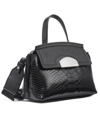 Arabella Mixed Media Crossbody with Web Strap