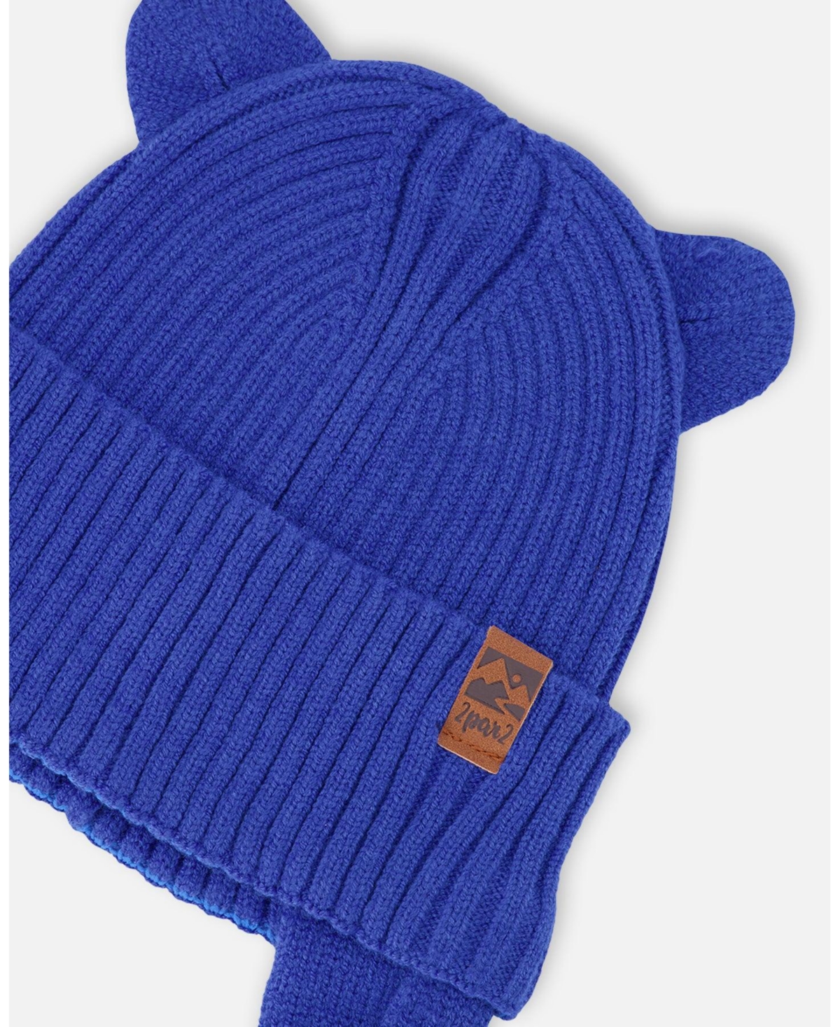 Deux par Deux Baby Boys Knit Hat Royal Blue