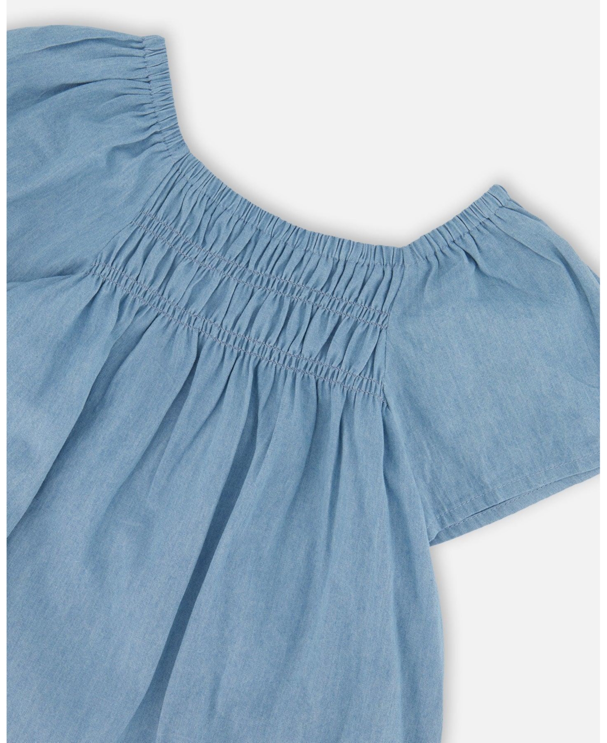 Deux par Big Girls Chambray Top