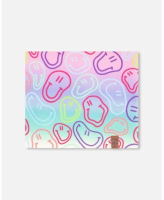 Girls Stretch Jersey Neck Tube Printed Smileys