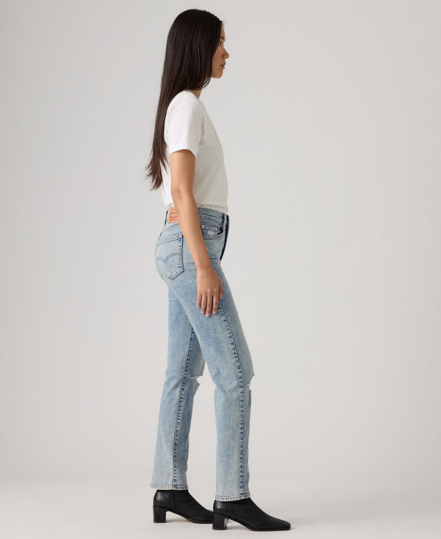 Trendy Plus Size 724 High-Rise Straight-Leg Jeans