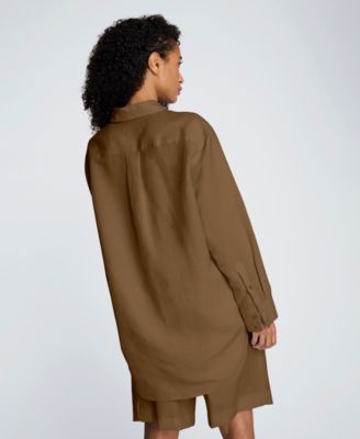 Women's Long-Sleeve Button-Front Top