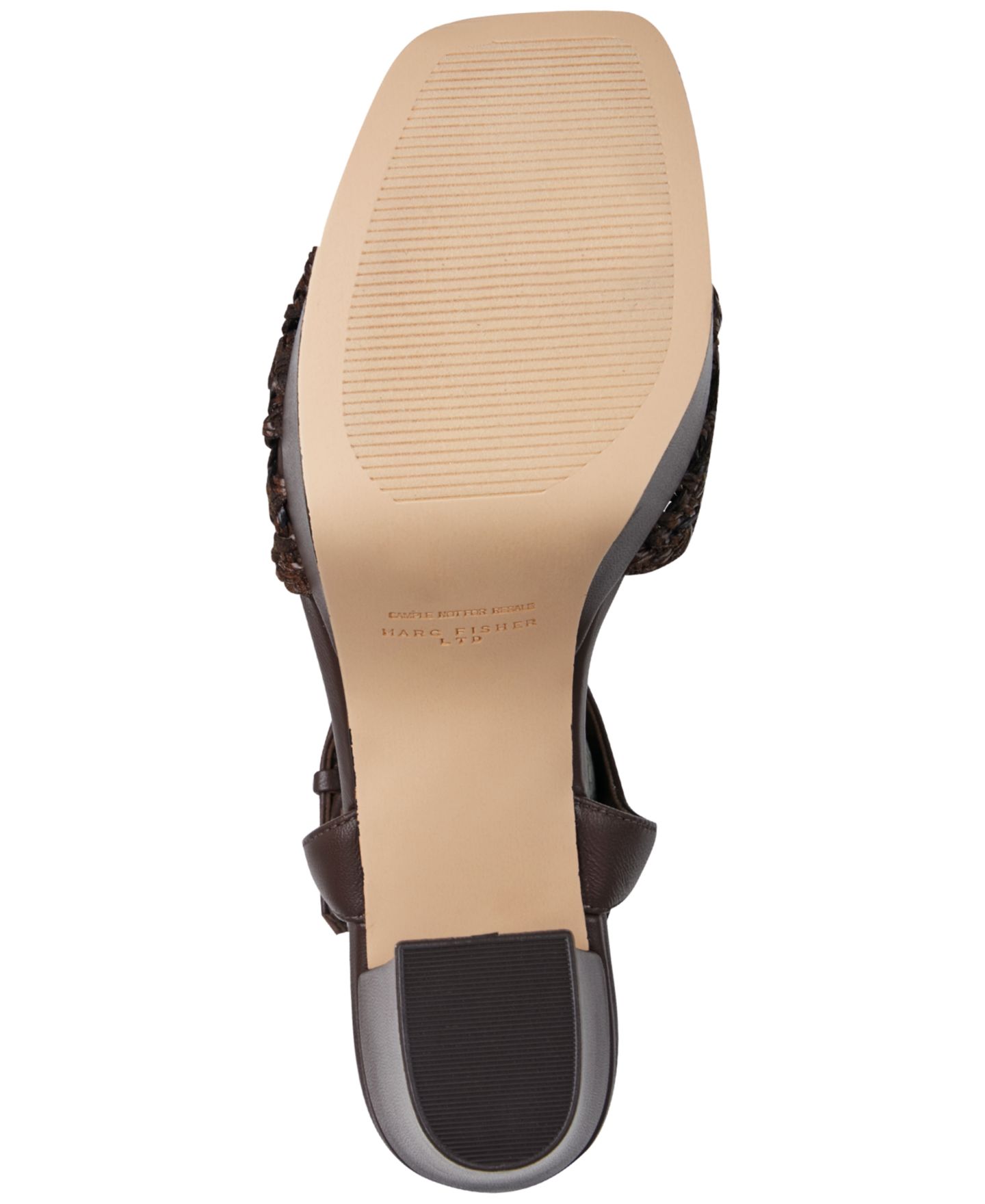 Женские сандалии Marc Fisher LTD Cabell Ornamented Block Heel Platform, цвет: Тёмный коричневый — фото 5