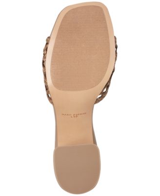 Women's Farrel Ornamented Woven Slip-On Block Heel Sandals