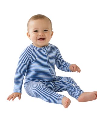 Boys Cobalt Stripe Bamboo Sleeper