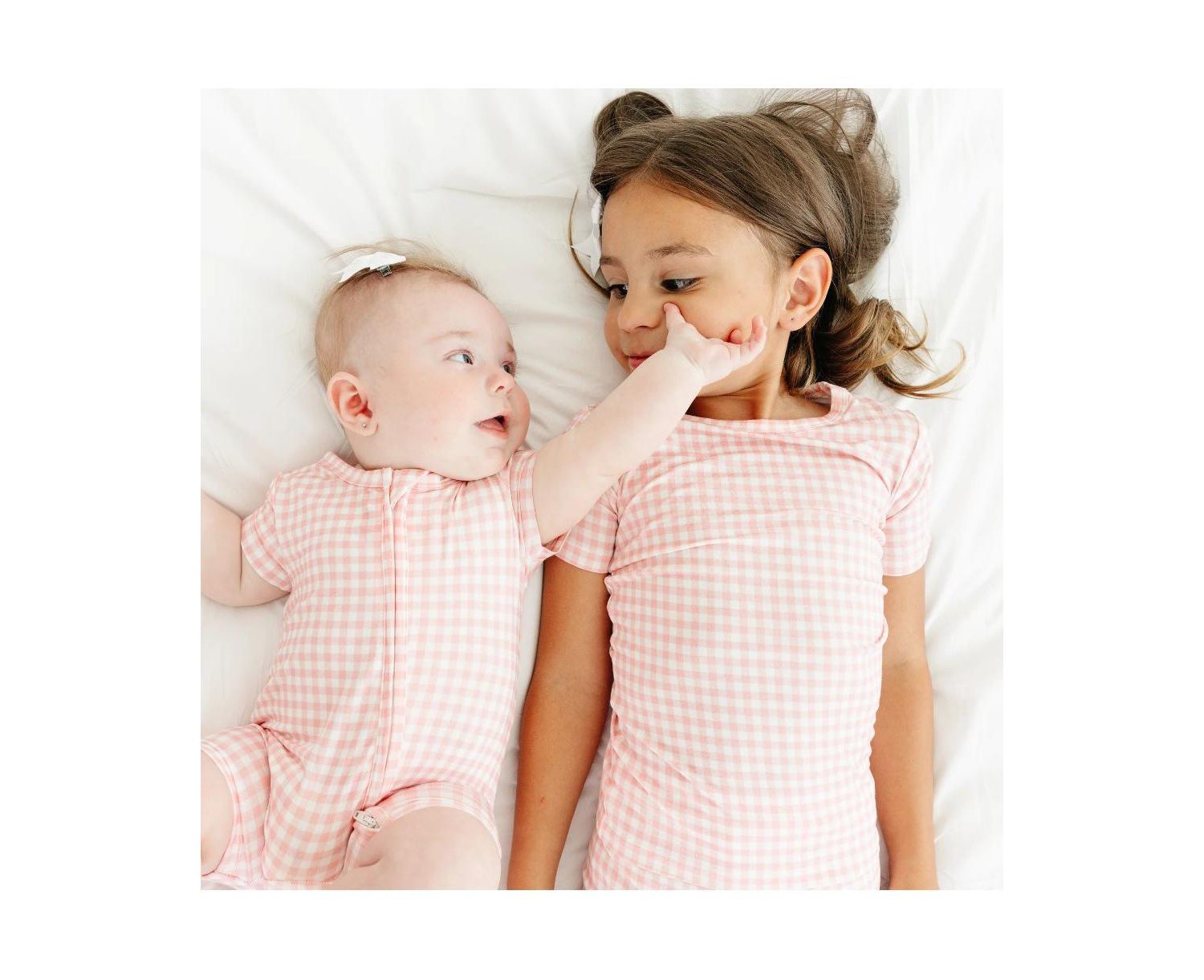 Baby Girls Sugar Gingham Bamboo Sleeper