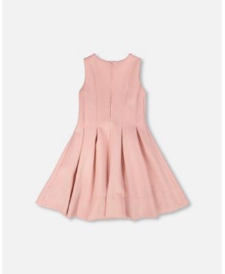 Big Girls Sleeveless Neoprene Dress Pale Pink
