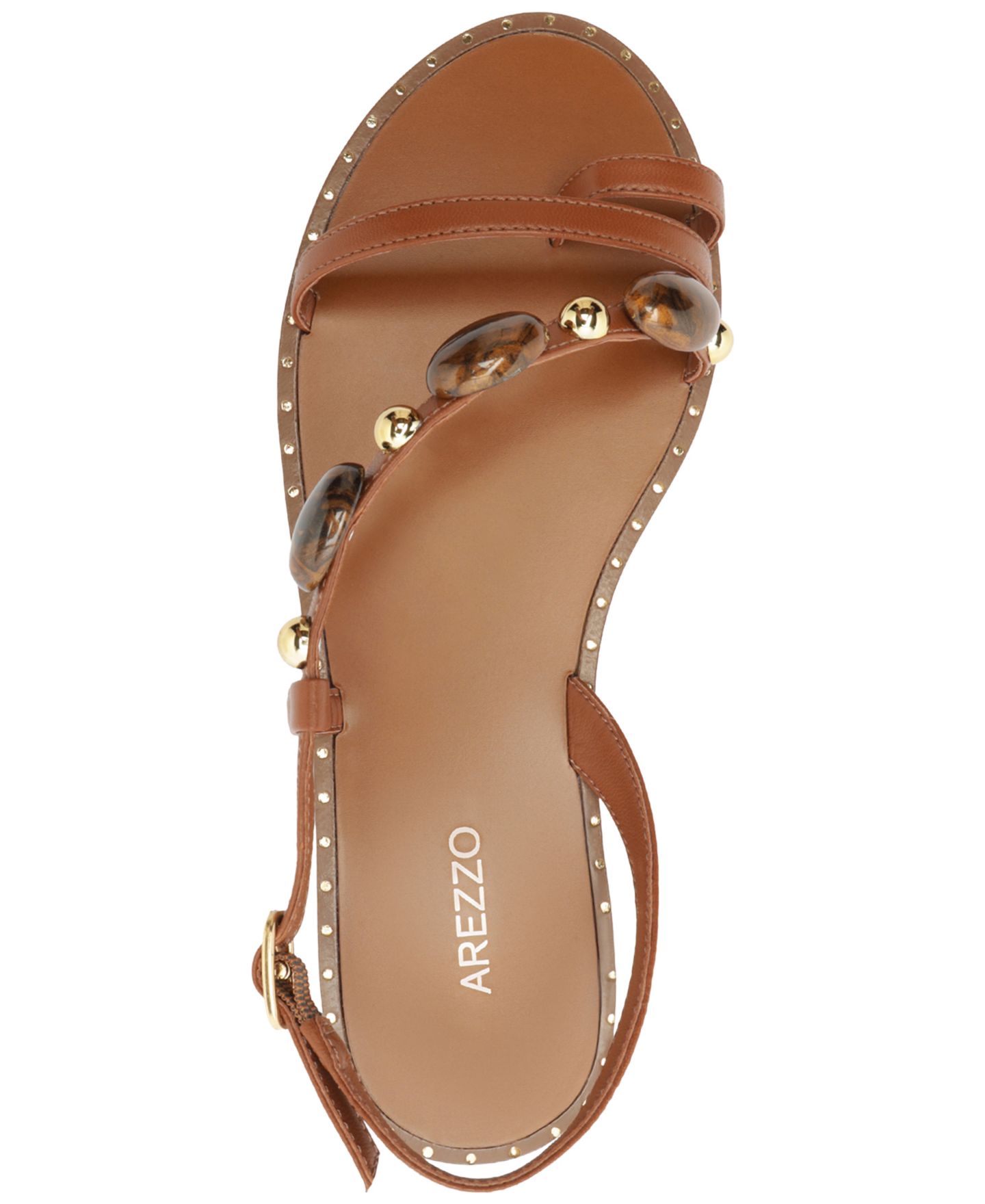 Женские сандалии Arezzo Diana Flat Sandal, цвет: Натуральный — фото 4