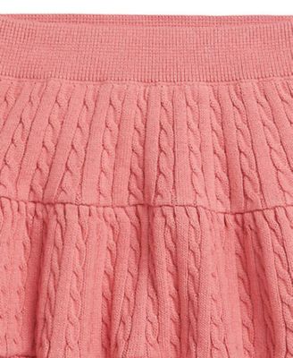 Girls' 2T-6X Mini-Cable Tiered Skirt
