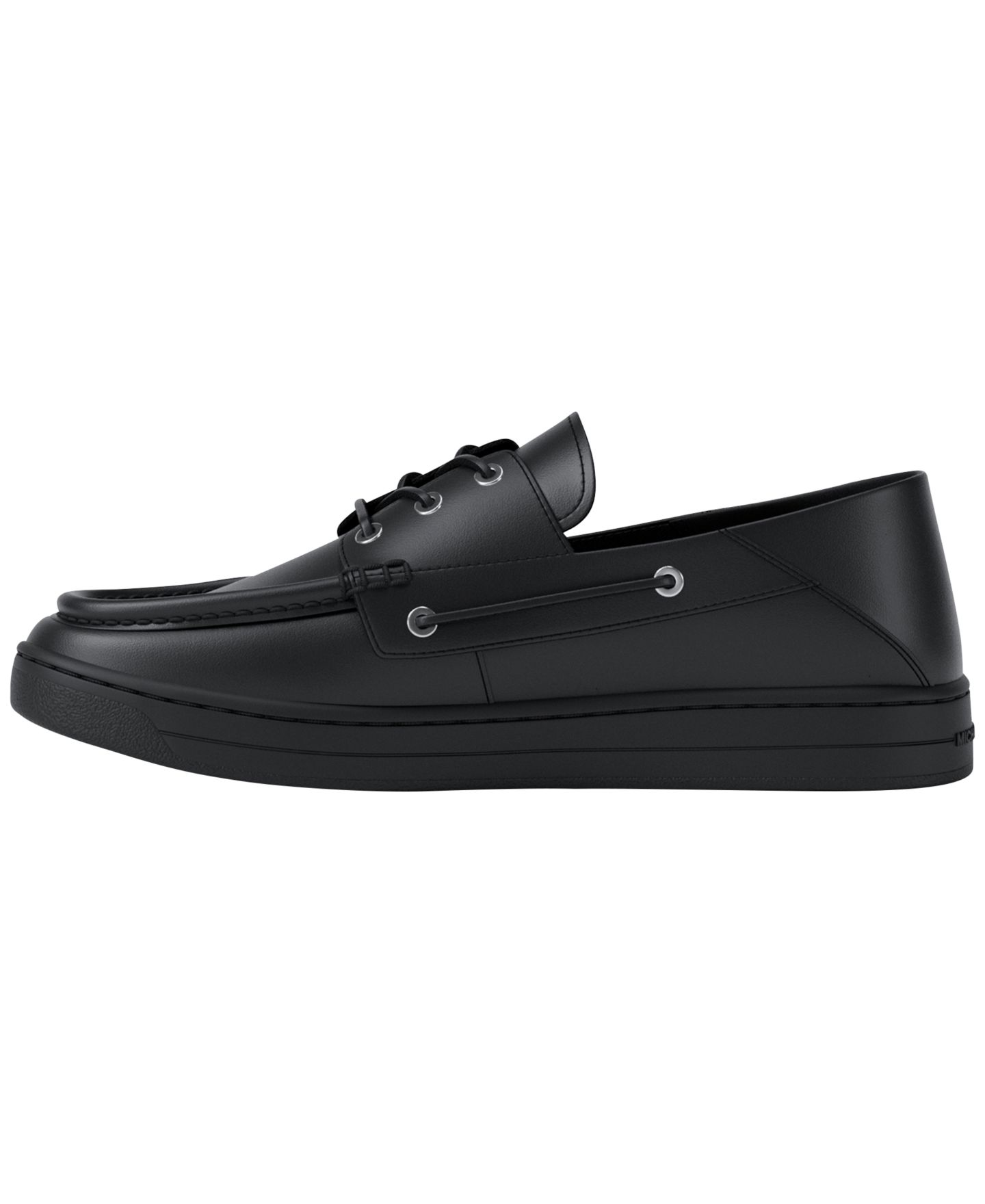 Мужские туфли Michael Kors Aiden Slip-On Boat, цвет: Чёрный — фото 6