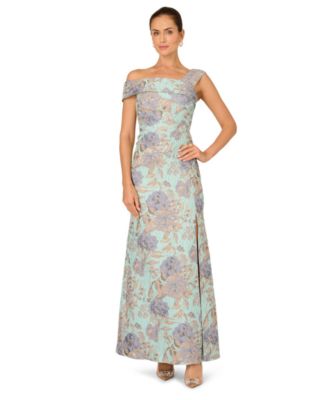 Petite Floral Jacquard Maxi Dress
