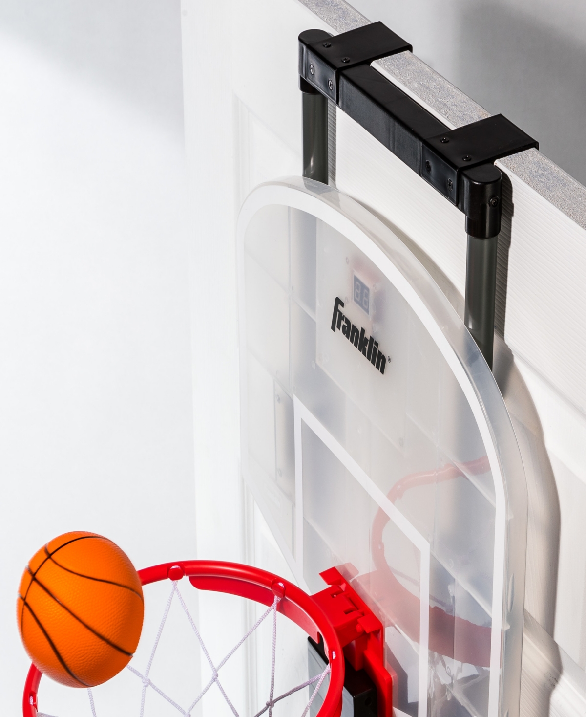 Franklin Sports Shoot Again Basketball Set, Electronic scoring & Timer