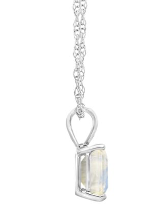 Moonstone (1-7/8 ct. t.w.) Pendant Necklace in 14k White Gold (Also Available in White Topaz)