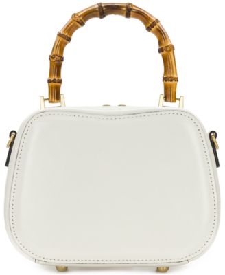 Lara Distressed Top Handle Small Crossbody Bag